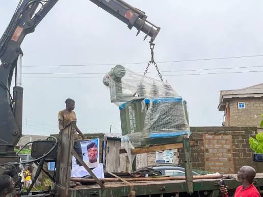 Transformer being deployed into an Ogun community